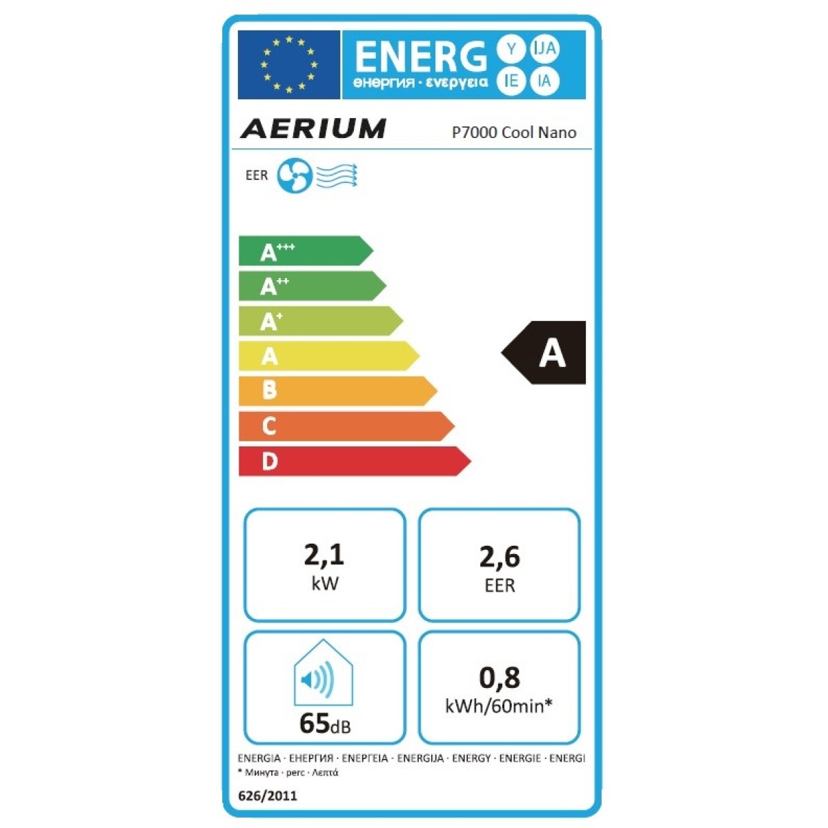 AERIUM P7000 Cool Nano mobiele airco