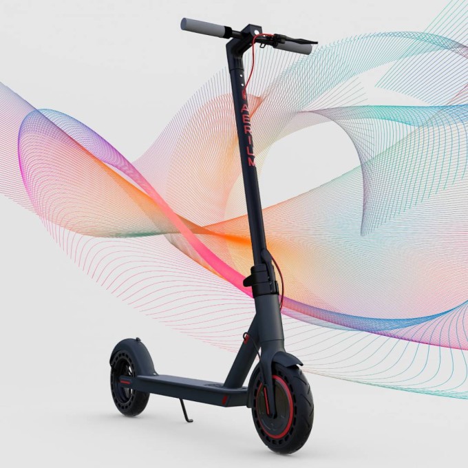 Elektrische step AERIUM S350 Ultra zwart