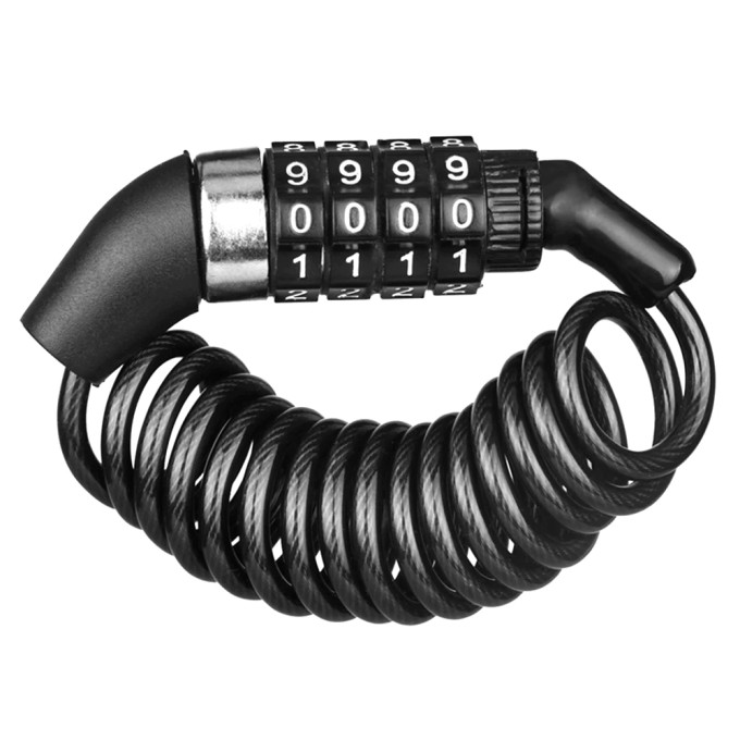 Scooterslot AERIUM 4DIGIT mini zwart