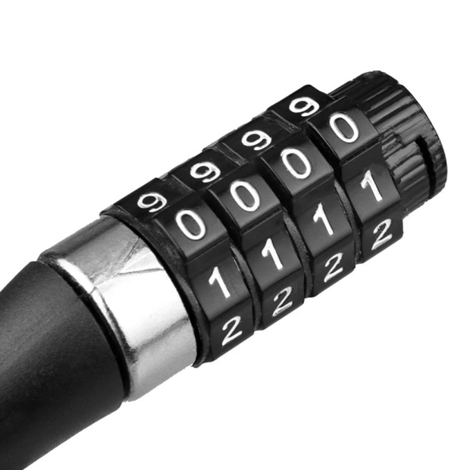 Scooterslot AERIUM 4DIGIT mini zwart