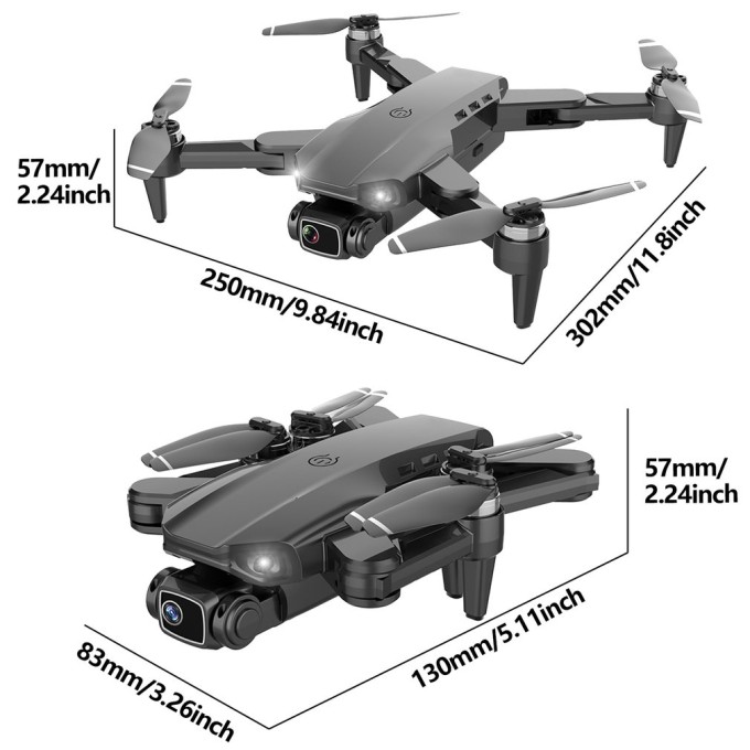 AERIUM L900 GPS 4K drone - 3 batterijen