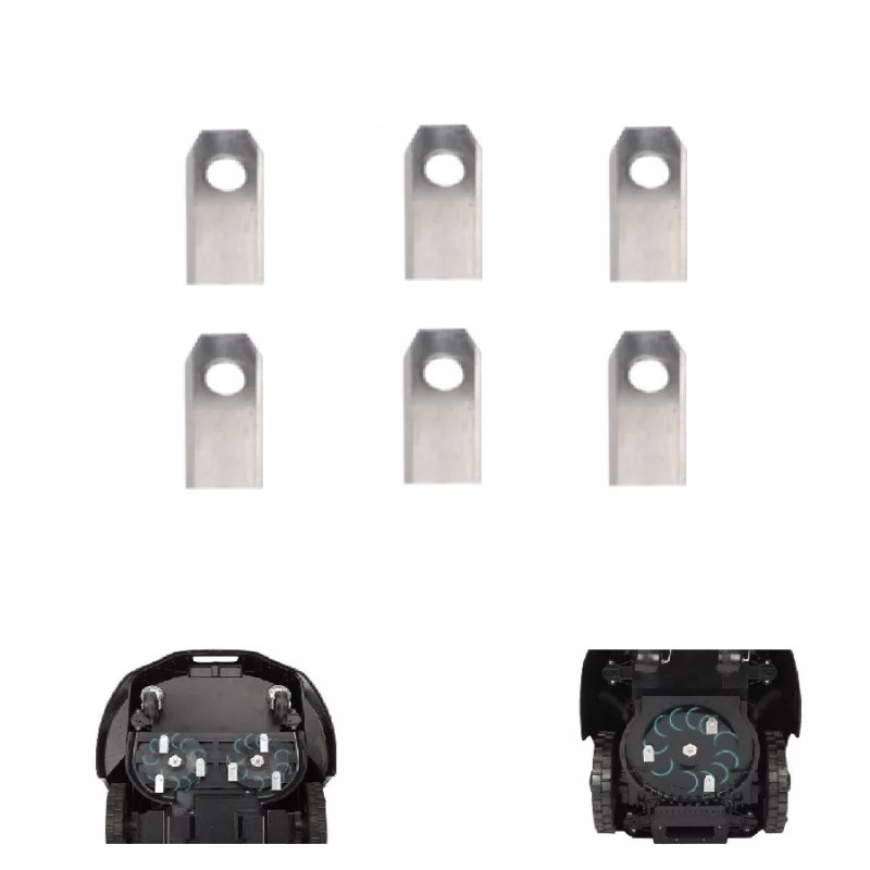 Set reservemessen voor AERIUM RM800 SMART robot grasmaaier (6st)
