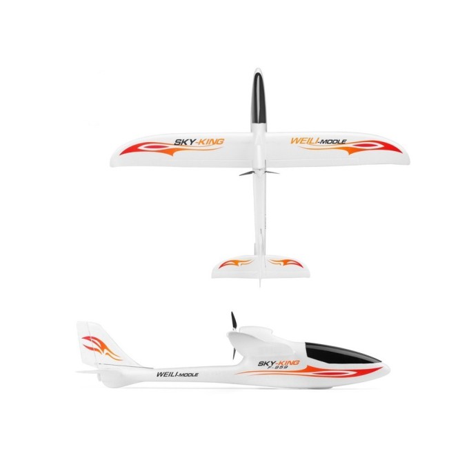 RC vliegtuig S-IDEE SKY-KING rood