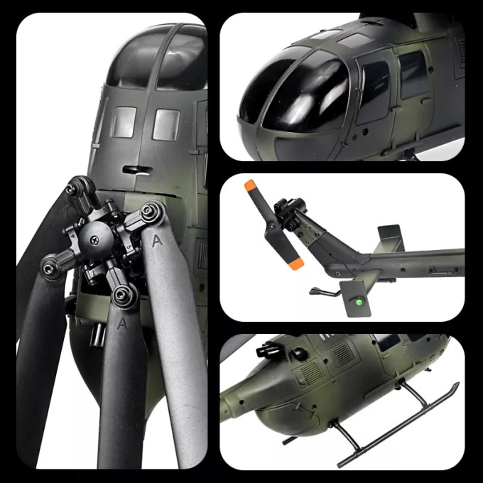 RC helikopter AERIUM C186 4CH CAMOUFLAGE groen