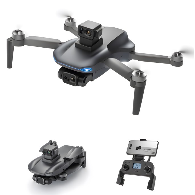 AERIUM MAX 108 LASER 4K Dual Camera GPS drone - 3 batterijen