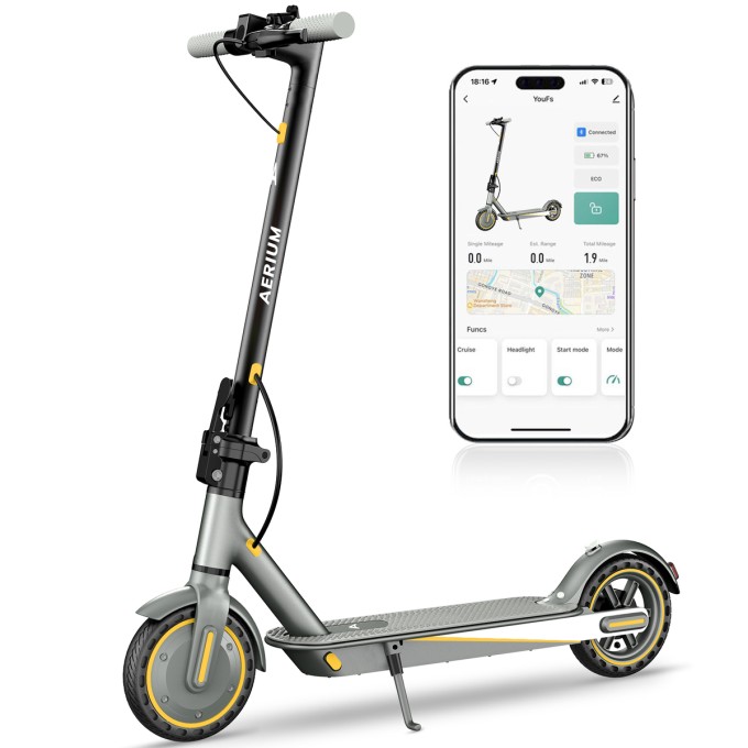 Elektrische scooter AERIUM T350 PRO zwart