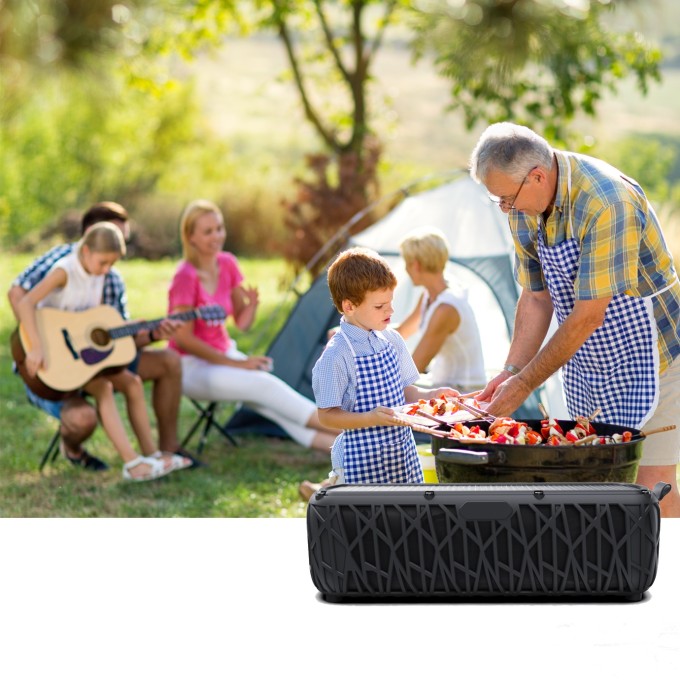 Draagbare Bluetooth-luidspreker met powerbank AERIUM S5000 Solar Outdoor