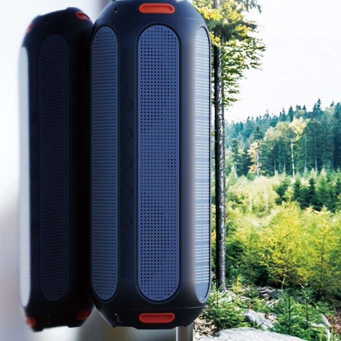 Draagbare Bluetooth-luidspreker met zonnepaneel AERIUM T5000 LED TWS