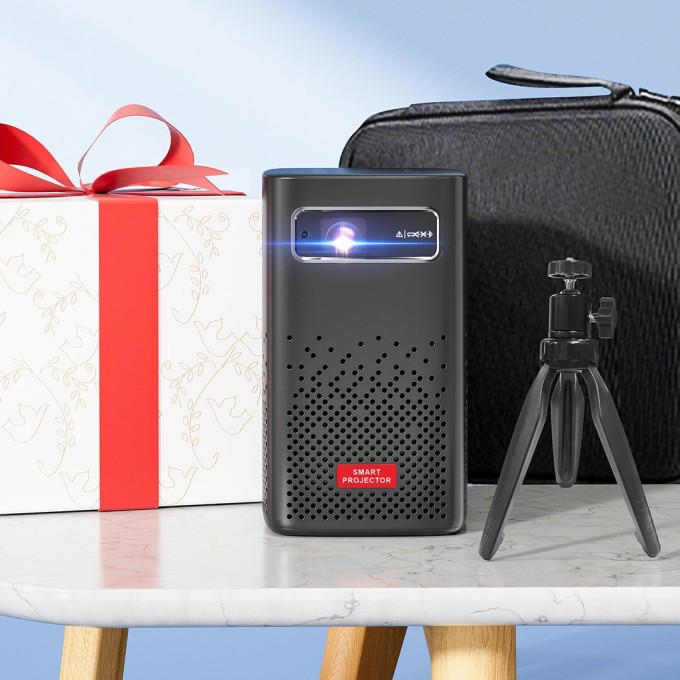 Mini Draagbare Projector met Batterij AERIUM P8000 DLP Wi-Fi Super Bass