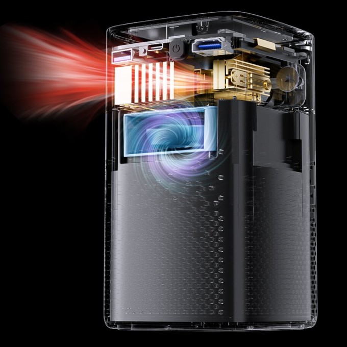 Mini Draagbare Projector met Batterij AERIUM P8000 DLP Wi-Fi Super Bass