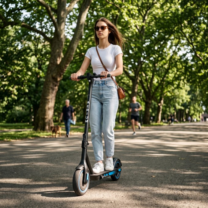 Elektrische step AERIUM MaxRide T500 blauw