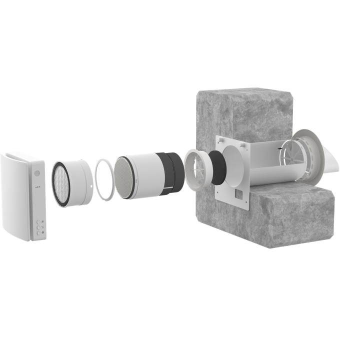 Decentrale warmteterugwinning AERIUM FreshPair+ C60P met CO2-sensor
