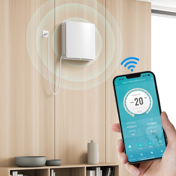 Decentrale warmteterugwinning AERIUM FreshPair+ H60P met vochtsensor