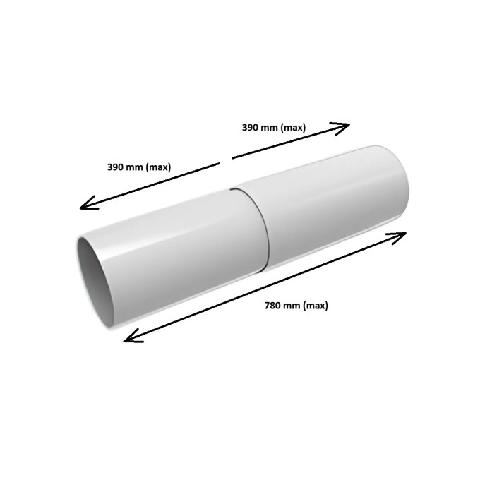 Verlengbuis voor decentrale warmteterugwinning FreshPair+ C60P/H60P Verlengbuis voor decentrale warmteterugwinning FreshPair+ C60P/H60P